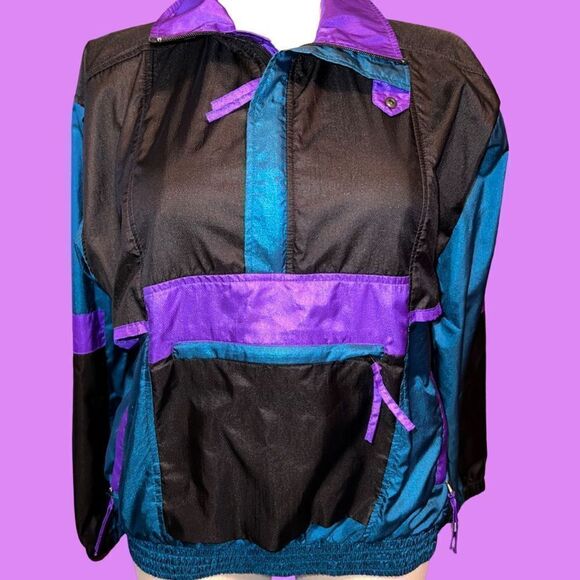 SALE ‼️‼️ Vintage 3/4 Zip Sunburster Performance Sports  Jacket Size Large - Picture 1 of 6